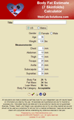 ymca body fat calculator